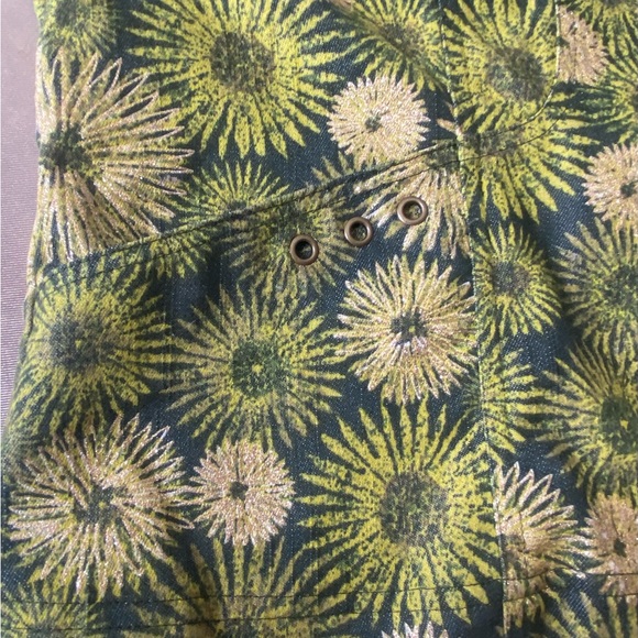 Christopher & Banks Green gold zip jacket. EUC! Size Large - Picture 5 of 9